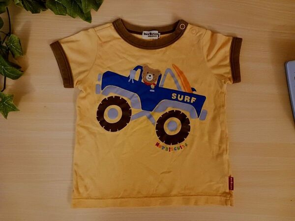 夏◎80◆MIKI HOUSE 半袖Tシャツ◆ホットビスケッツ キッズ トップス