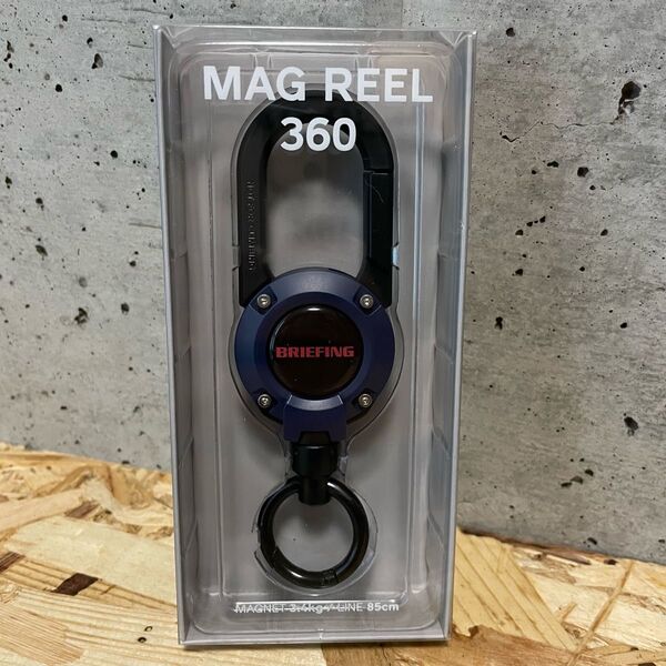 ネイビー【新品】ブリーフィング ルートコー MAG REEL 360 BRIEFING マグリール キーホルダー カラビナ
