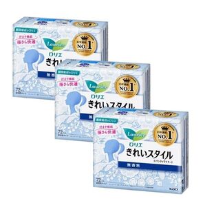 ロリエ きれいスタイル 無香料 72コ入 ×3セット 計216枚 おりものシート(パンティライナー)