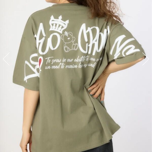 RODEO CROWNS WIDE BOWL【UNISEX】BRIDGE BEAR LOGO Tシャツ ロデオクラウンズベアロゴT