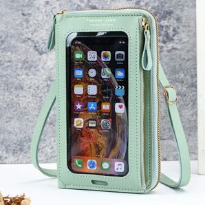 【新品】スマホショルダー タッチ操作対応 ミニバッグ 軽量 収納力抜群