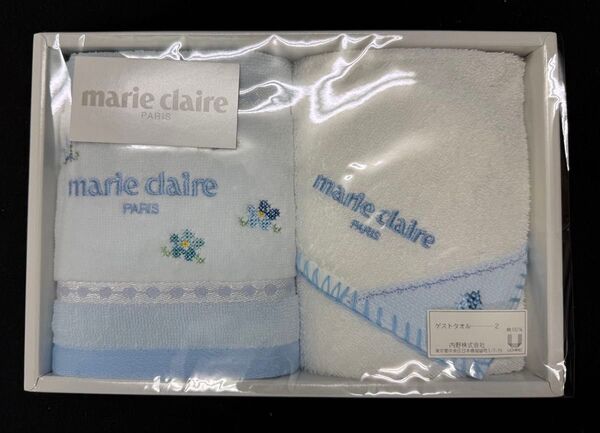 marie claire マリークレール 綿100% フェイスタオル