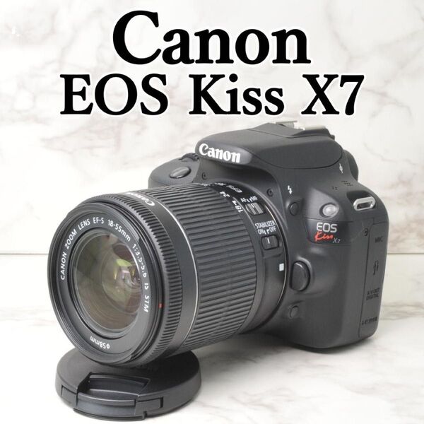 美品 Canon EOS Kiss X7 ショット数少なめ スマホ転送 カメラ 一眼レフ