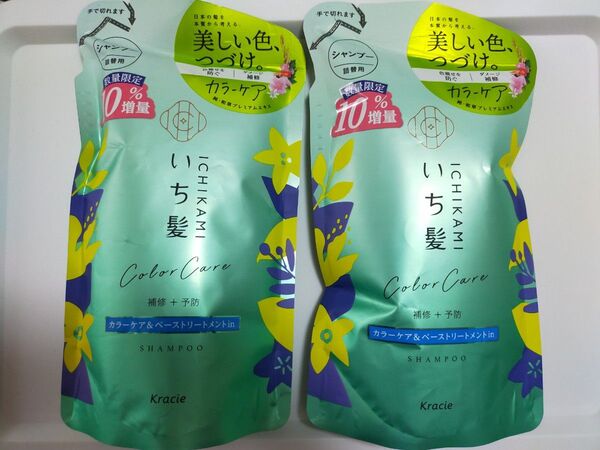 いち髪 カラーケア&ベーストリートメントinシャンプー 363ml×2袋