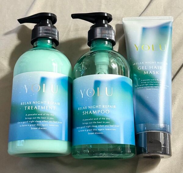 YOLU ヨル モクテル リラックスナイトリペアシャンプー/トリートメント リペアジェルヘアマスク トリートメント
