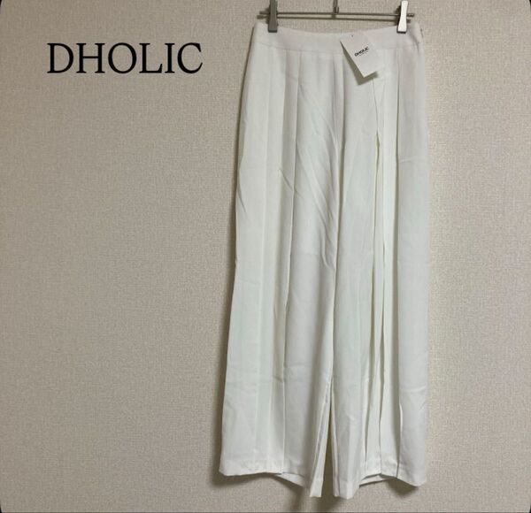 DHOLIC OLLEY 韓国 ワイドパンツ スラックス L パンツ ボトムス キレイめ オフィス 無地