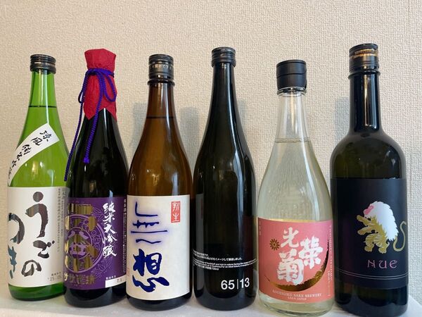 田中六五 光栄菊 無想 笹正宗 雨後の月 白杉 日本酒飲み比べセット 720ml