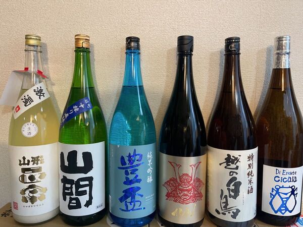 赤武 豊盃 山間 山形正宗 越の白鳥 三井の寿 日本酒飲み比べセット 1800ml