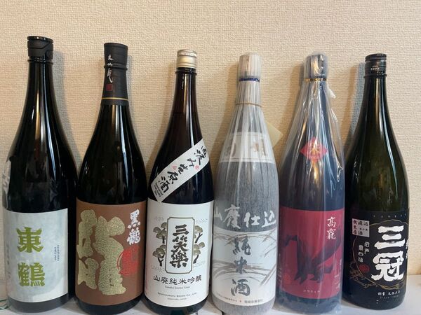 菊姫 黒龍 コウリュウ 三冠 東鶴 三笑楽 厳選日本酒 飲み比べセット 1800ml