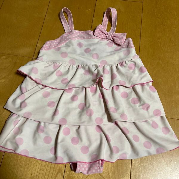 女の子ワンピース水着 130 難あり
