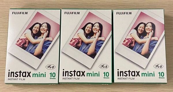 品薄!!FUJIFILM instaxminiチェキフィルム10枚入×3合計30枚