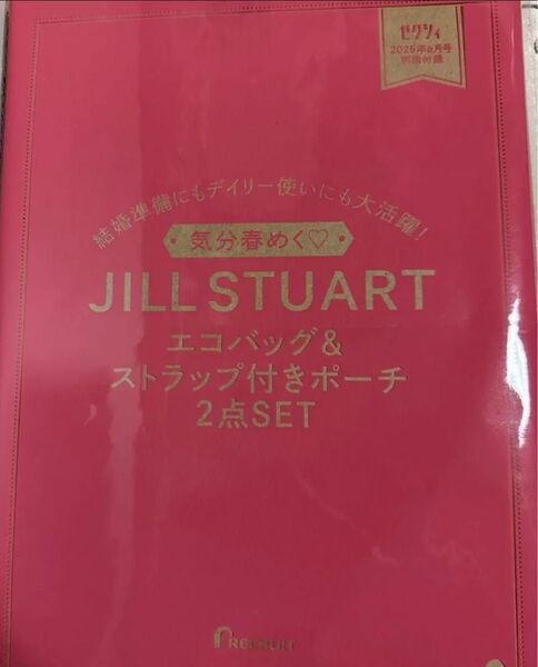 ゼクシィ付録 JILL STUART エコバッグ&ストラップ付きポーチ2点セット