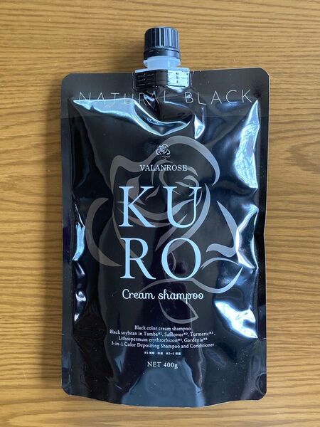 VALANROSE KURO クリームシャンプー ナチュラルブラック 400g 【新品未開封】