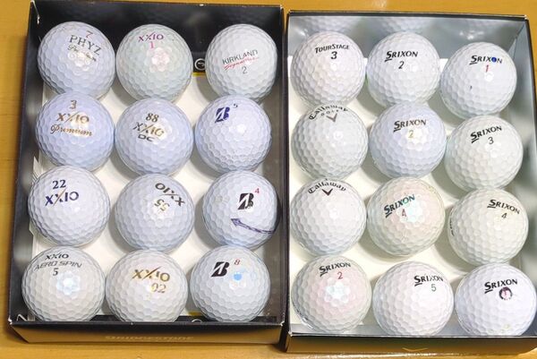 ロストボール 混合 ゴルフボール SRIXON 洗浄済 24球