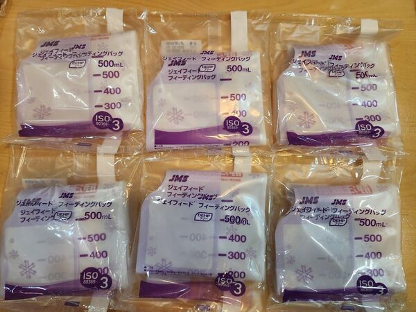 JMS ジェイフィード フィーディングバッグ 500ml 6個セット