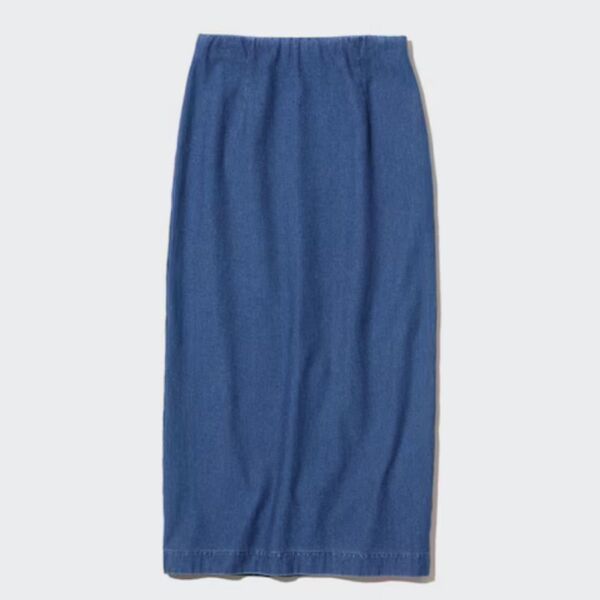 デニムジャージーナローロングスカート UNIQLO