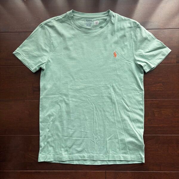 美品 ラルフローレン Tシャツ グリーン エメラルド S ラルフ POLO 170