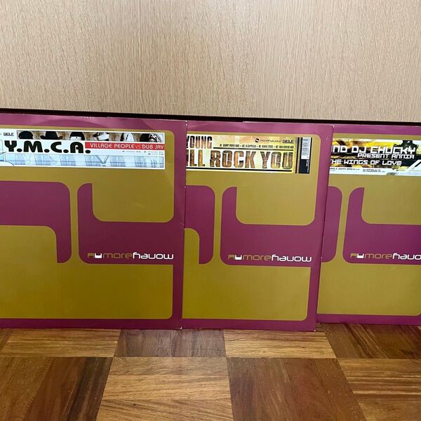 美盤 名曲 WE WILL ROCK YOU YMCA FLY ON THE WINGS OF LOVE レコード 3枚セット