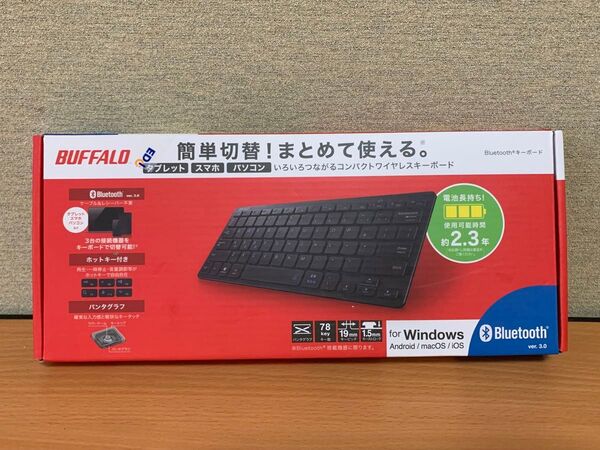 BUFFALO BSKBB310BK コンパクトワイヤレスキーボード