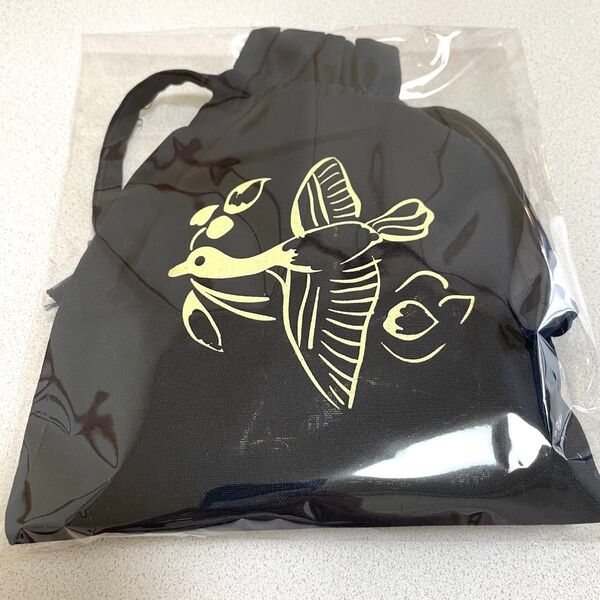 正倉院 THE SHOW 紺牙撥鏤碁子 鳥 巾着 クランチチョコ きんちゃく 小物入れ ポーチ グッズ 新品 クーポン