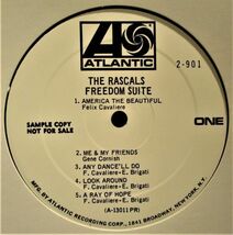 レア盤-AOR Eve-プロモ-白レーベル-モノラル-USオリジナル★The Rascals - Freedom Suite[2 × LP, '69:Atlantic - 2-901, Promo, Mono]_画像7