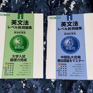 東進ブックス 英文法レベル別問題集 3「標準偏」・4「中級編」2冊セット