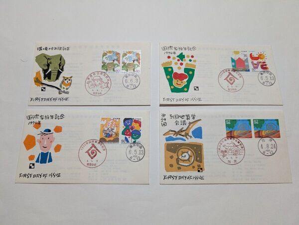 昭和カバー FDC ワタナベ版 19枚 ハト印 関西国際空港開港記念 7枚 国際文通週間 空港書簡 5枚 まとめ売り