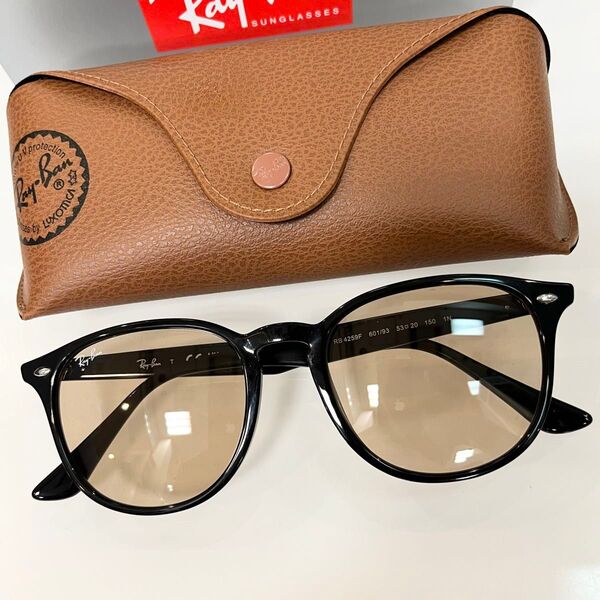 正規RayBanレイバン サングラスRB4259F 601/93 BLACK/BROWN(オレンジ系茶)アジアンフィット ケース茶