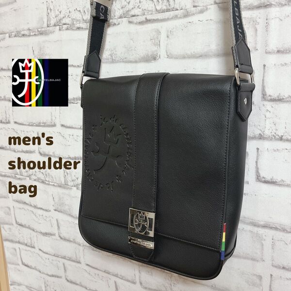 【即日発送】【極美品】カステルバジャックCASTELBAJAC メンズ ショルダーバッグ 【未使用?訳アリ】【値下げ不可】