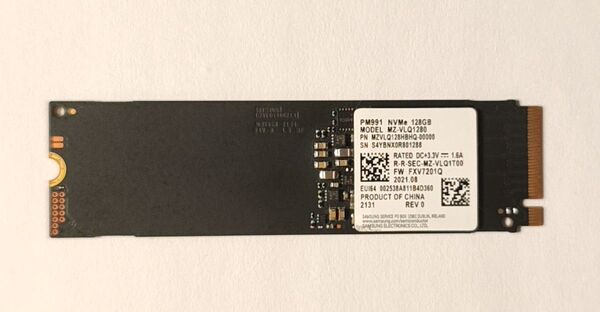 Samsung 128GB NVMe1.3 SSD 正常(99%) 425h