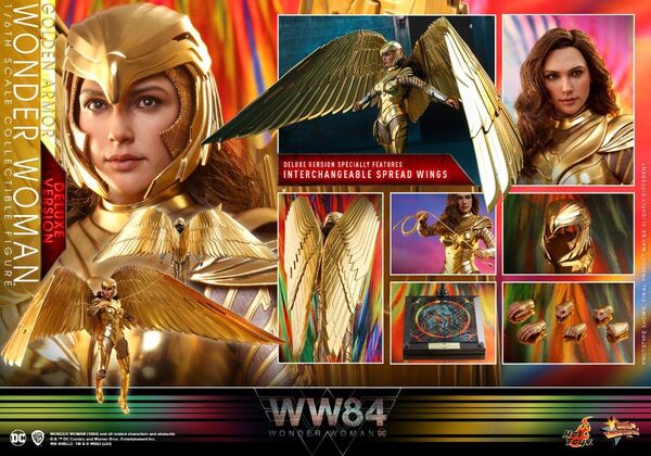 ワンダーウーマン ゴールドアーマー版 ボーナスアクセサリー付 ホットトイズ ムービー マスターピース トイサピエンス限定