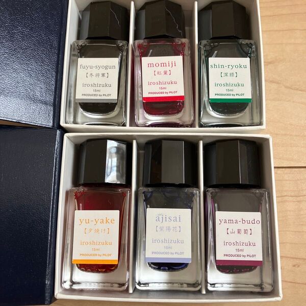PILOT iroshizuku 色彩雫 インク 6色セット 15ml 未使用