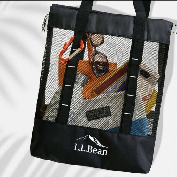 【エルエルビーン】 ノベルティ メッシュバッグ 非売品 男女兼用 アウトドア キャンプ L.L.BEAN トートバッグ