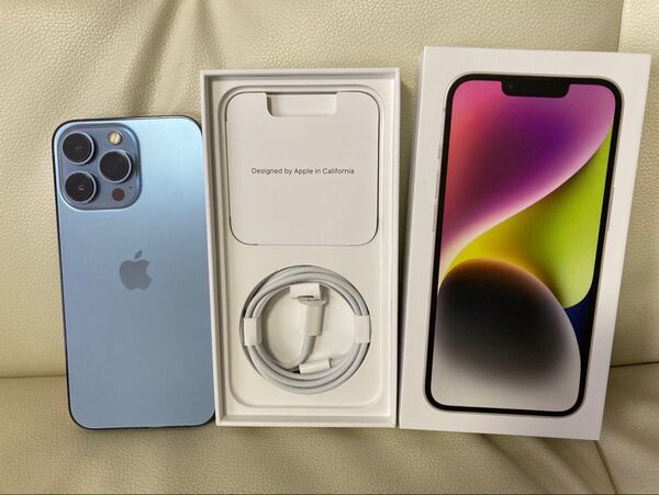 極上品 iPhone 13 Pro 128GB ブルー SIMフリー