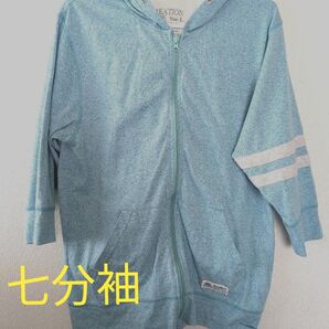 パーカー 7分袖