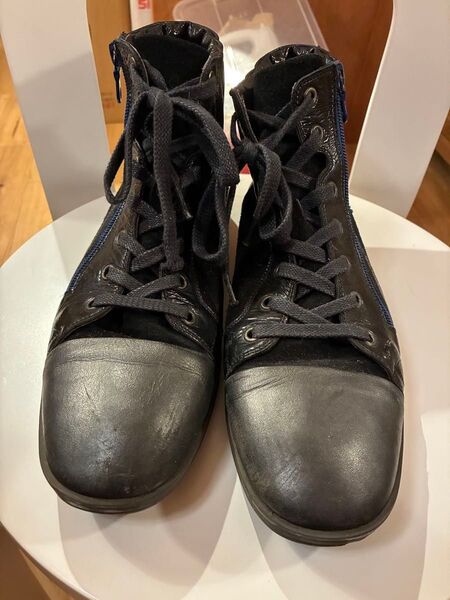LANVIN ランバン ルカ期 ハイカットスニーカー ブラック 25.5cm