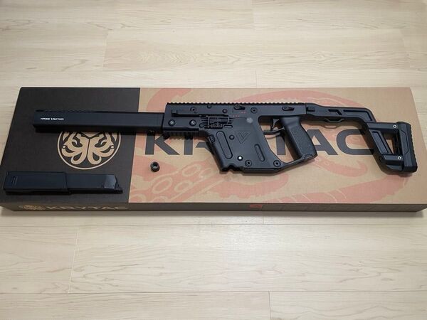 「美品」KRYTAC KRISS VECTOR クリスベクター GBB ガスブローバックガン サイレンサー付き