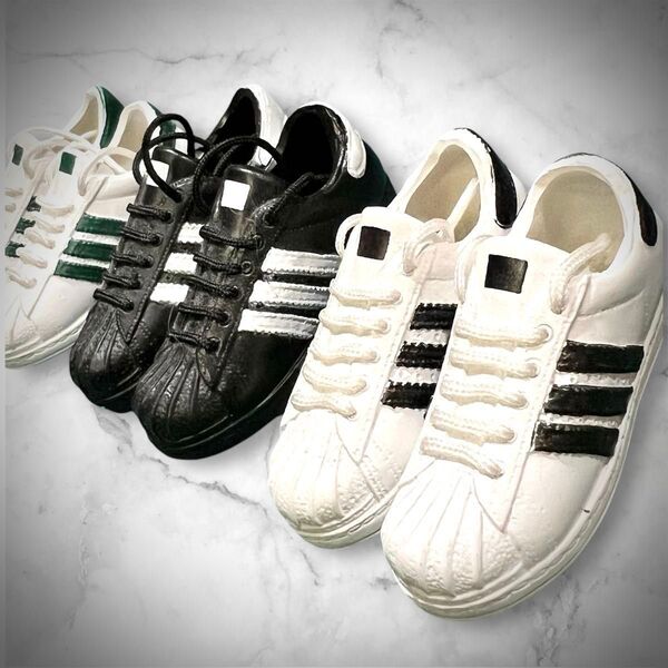 【adidas】Superstar/スニーカー/3足set/フィギュア/ミニチュア
