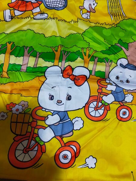 貴重な生地 大人気アニマル柄 うさぎ 昭和レトロ