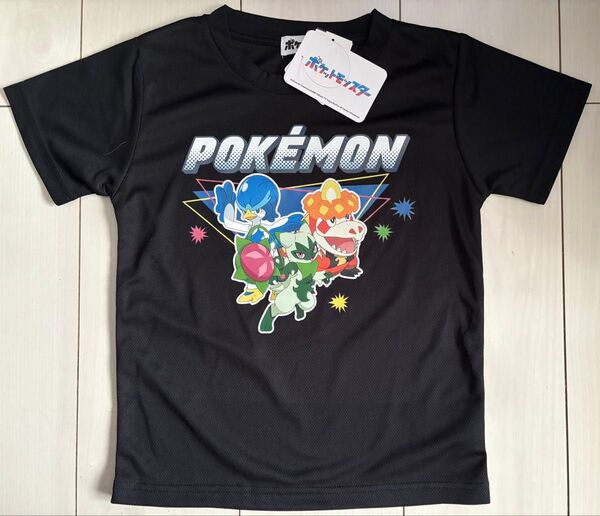 新品 120cm ポケモン 御三家 半袖Tシャツ 黒