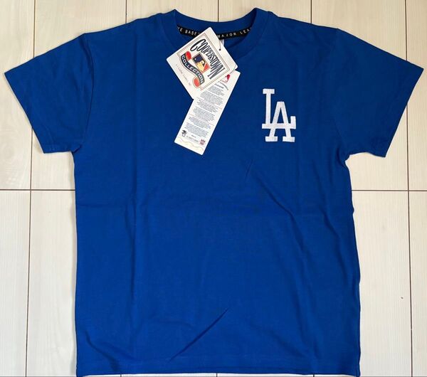 新品 120cm MLB ドジャース 半袖Tシャツ ブルー