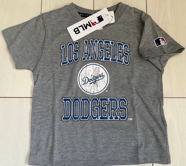 新品 160cm MLB ドジャース 半袖Tシャツ グレー
