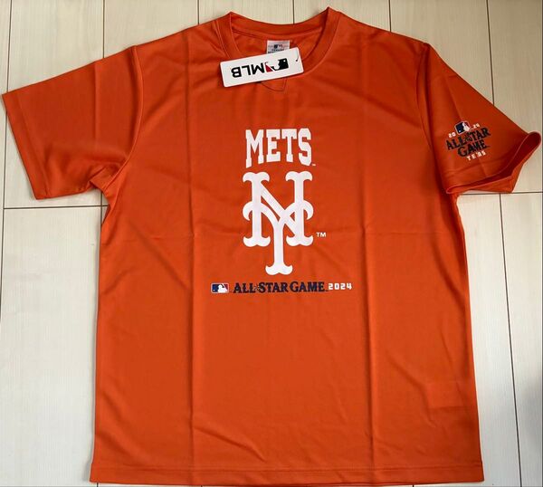新品 Mサイズ MLB メッツ 半袖Tシャツ メッシュ