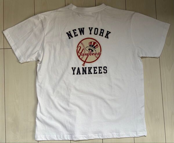 新品 170cm MLB ヤンキース 半袖Tシャツ 白