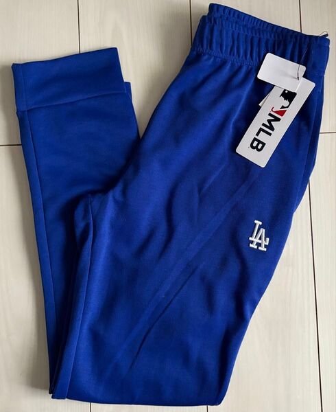 新品 Mサイズ ドジャース スウェットパンツ ジョガー ブルー