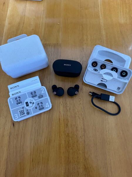 新品純正バッテリー交換済 SONY WF-1000XM4 ブラック ソニー ワイヤレスイヤホン ノイズキャンセリング