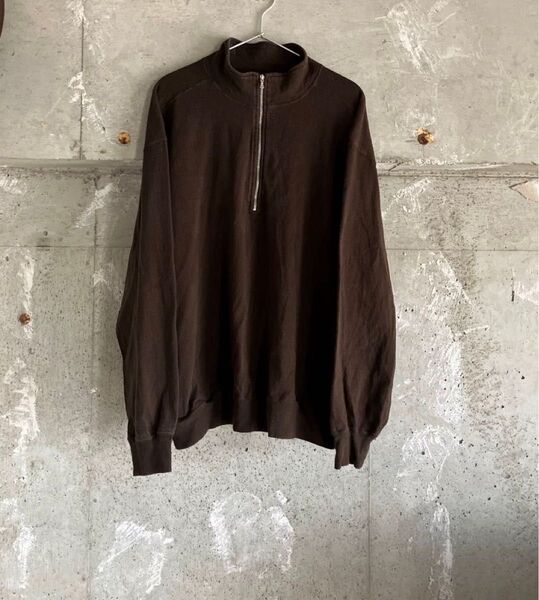 blurhms ブラームス 24aw Co Silk Nep Harf-Zip コットンシルクネップ ハーフジップ ブルゾン
