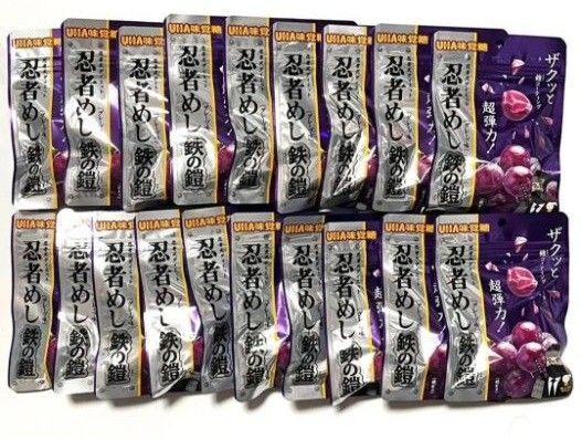 UHA味覚糖 忍者めし 鉄の鎧 グレープ味 40g×19個