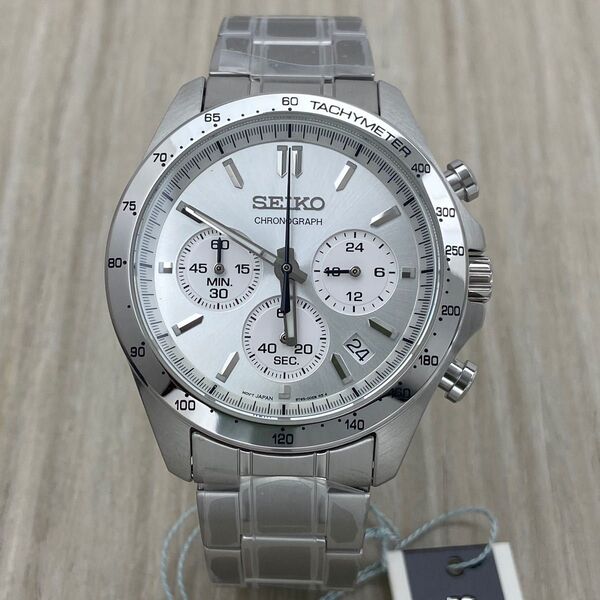SEIKO セイコー セレクション メンズ クロノグラフ ウォッチ 電池式 時計 文字盤 シルバー色 SBTR009 《新品》