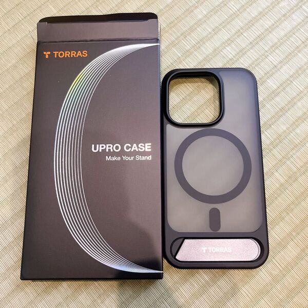 TORRAS iPhone 15 Pro 用 ケース マグネット搭載 ワイヤレス充電 半透明 マット仕上げ 指紋防止 黄変なし